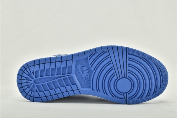 Air Jordan 1 Mid UNC Blue White University Blue 554724 106 Womens And Mens Shoes